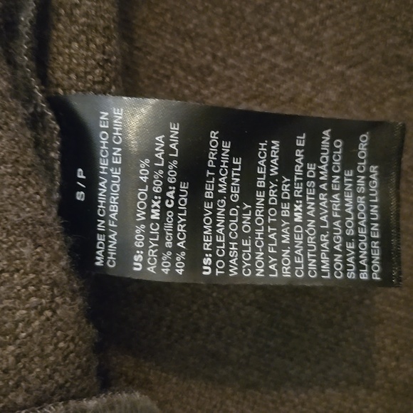 White House Black Market Camo Sweater Coat - Picture 4 of 10